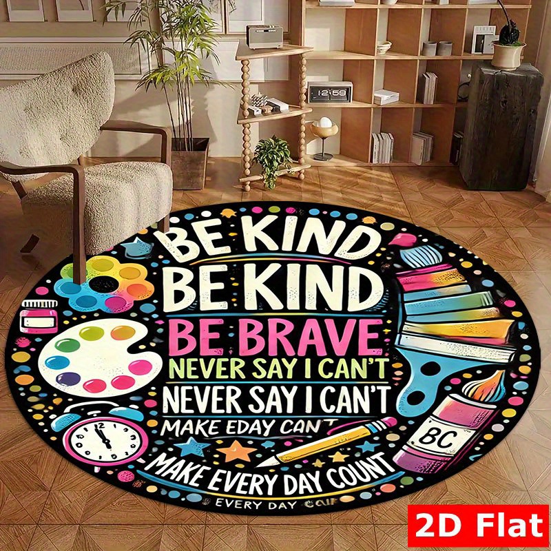 Kids Education Motivation - Be Kind Be Brave Motivierendes Zitat,