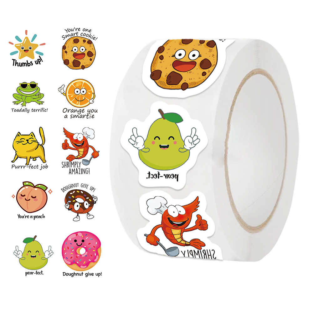 500 Stück Rolle niedliche Aufk – Kids Education Motivation Bewertung und Preis