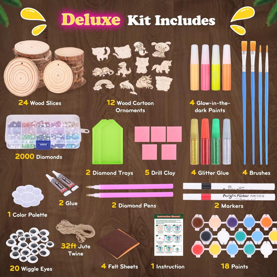 Kinder Leuchtende Holzmalerei- – Kids Education Activities Bewertung und Preis