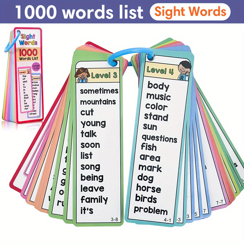 1000 Sichtwörter-Lernkarten fü – Kids Education Activities Bewertung und Preis