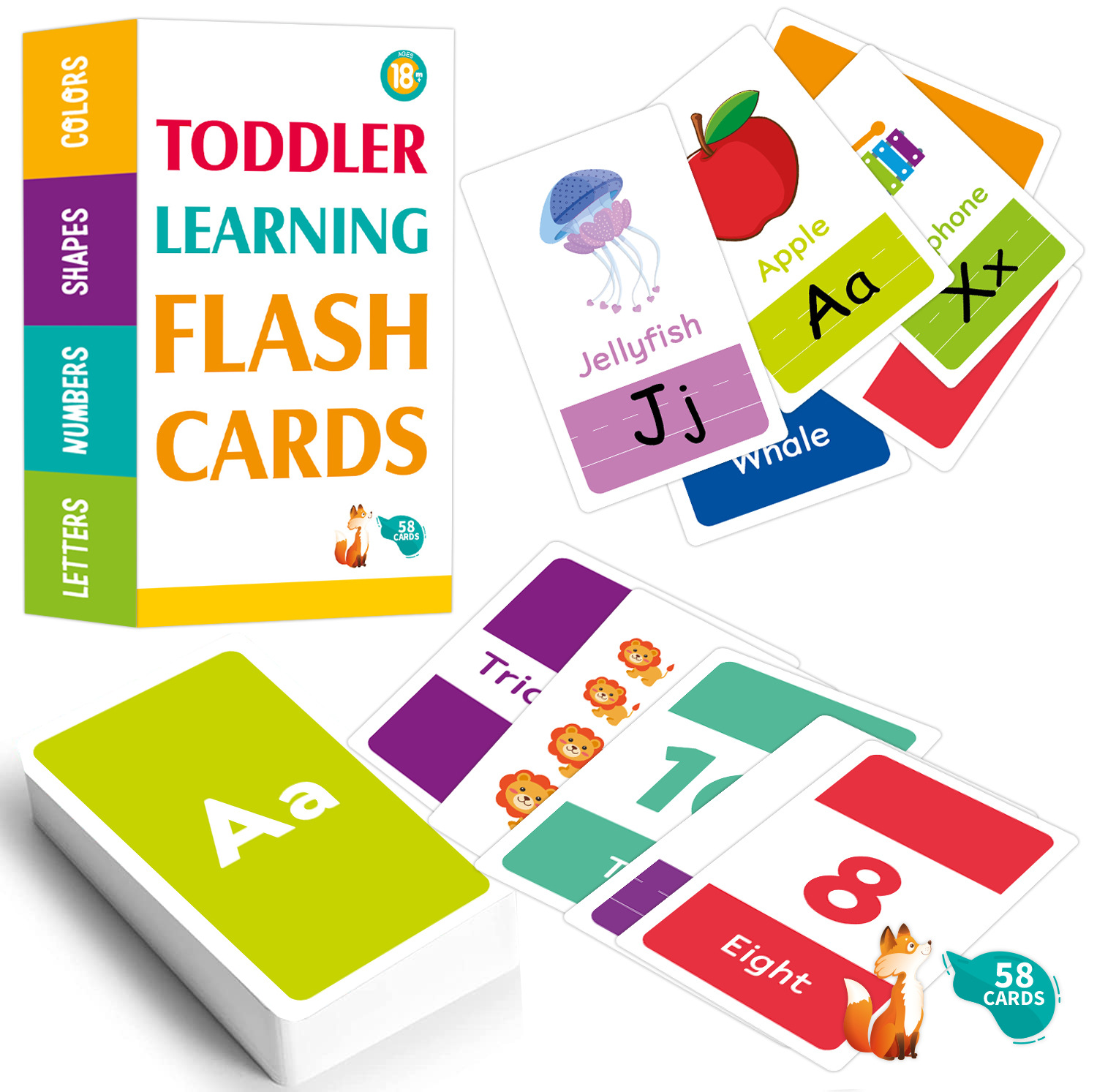 58PCS ABC Alphabet Karteikarte – Abc Kids Early Education Bewertung und Preis