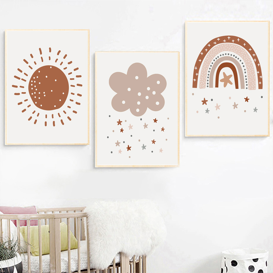 Boho-Kinderzimmer-Poster, Lein – Kids Education Name Bewertung und Preis